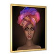 thumbnail image 2 of Designart 'African American Woman Portrait with Turban VI' Modern Framed Art Print, 2 of 4