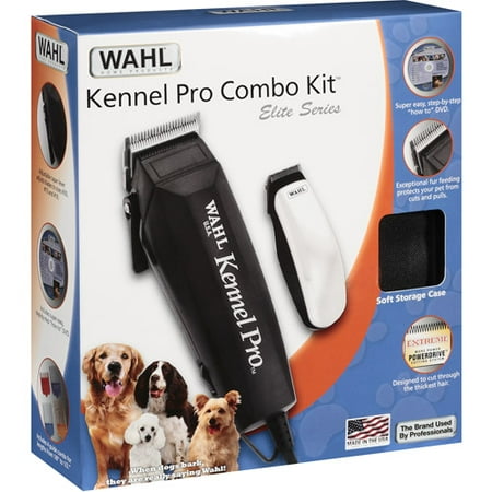 Wahl 8892-300 Kennel Pro Combo Kit 14 Piece Pet Grooming Kit, Black ...