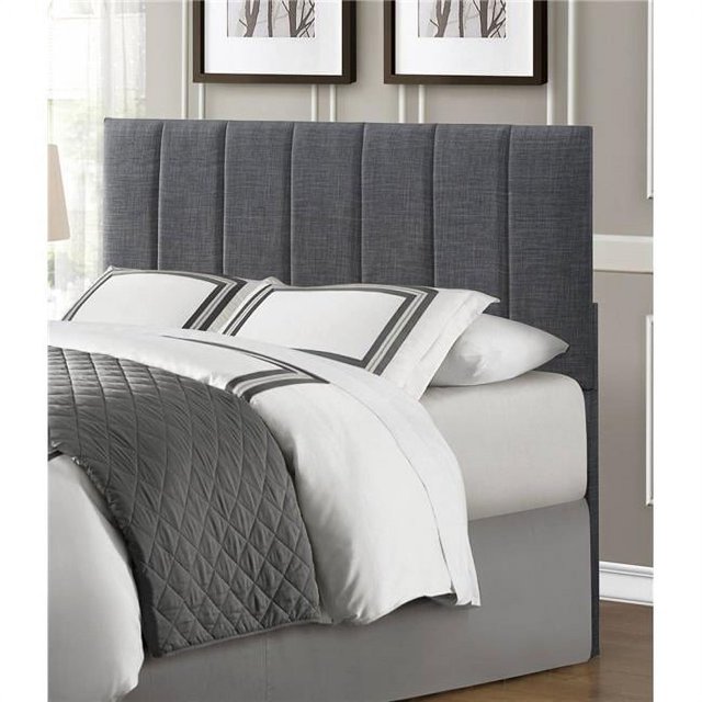 2024-1HB Tête de Lit Rembourrée Taille Queen & Full - Gris