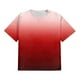 thumbnail image 4 of Tops para hombre, blusas y camisas de manga corta con cuello redondo para hombre, blusa informal grande con cuello redondo y manga corta degradada, blusa de poliéster para hombre, 4 of 5