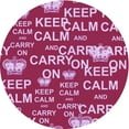 thumbnail image 1 of Ahgly Company Tapis Rond Lavable en Machine Intérieur Transitionnel Rouge Framboise, 6 Pieds Rond, 1 of 7