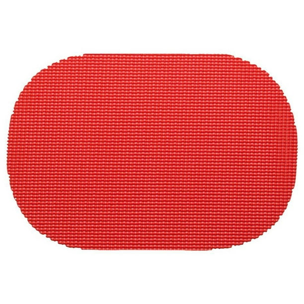 Oval Placemat in Red