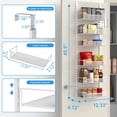 thumbnail image 3 of Organizador de despensa VyGrow de 12,3 W, 6 niveles, para colocar sobre la puerta, blanco, 3 of 6