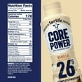 thumbnail image 5 of Core Power Protein Shake with 26g Protein by fairlife Milk, Vanilla, 14 fl oz, 5 of 11