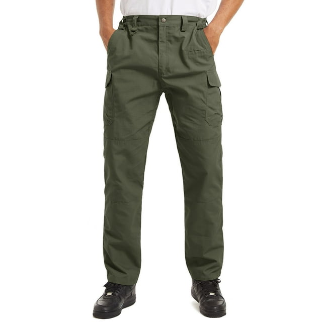 REDHOTYPE Pantalon de Travail pour Homme, Pantalon Cargo Anti-Déchirure, Pleine Longueur, Tactique de Randonnée, Militaire, Armée, Pantalon d'Entraînement de Police