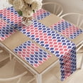 thumbnail image 2 of Ambesonne Fish Table Runner & Placemats, Nautical Fish Theme Design, Placemat 4 pcs + Runner 14"x72", Red and Navy Blue, 2 of 2