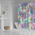thumbnail image 3 of Coolnut Bath Shower Curtain Liners 72"x72", Colorful Sea Turtles Polyester Waterproof with 12 Curtain Hooks Bathroom Accessories Decoration, 3 of 6