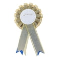thumbnail image 2 of Unique Bargains 2 Pcs Graduation Party Ribbon Corsage Reusable Graduation Party Corsage Gold Tone Dark Blue, 2 of 6