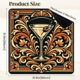 thumbnail image 2 of Mahjong Mat 31.5" x 31.5" Martini Glass Olive Ornate Floral Non-Slip Noise Reduction Mahjong Tiles Table Cover for Dominoes Poker Card Board and Tile Games, 2 of 6