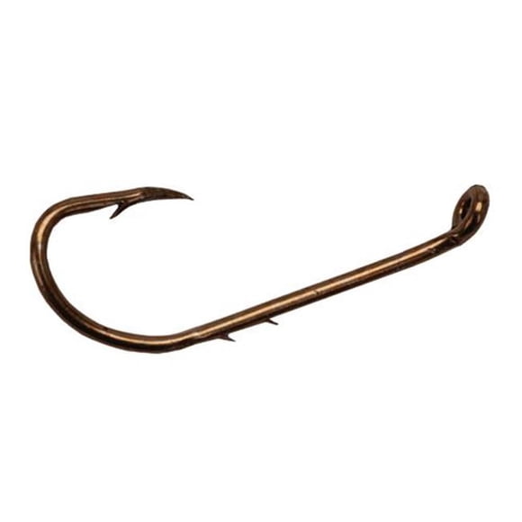 Eagle Claw 12010-002 9 Piece 2 in. Lake & Stream Baitholder Hook, Bronze