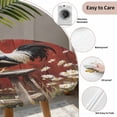 thumbnail image 3 of Red Rooster Round Tablecloth for 36-44 Inch Tables,Fitted Table Cover with Elastic Edge,Farmhouse Animals Spring Floral Rustic Waterproof Outdoor Table Cloth Protector for Patio Garden Dinner Picnic, 3 of 9