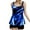 Blue-06, variant on Lopeceal Two Piece High Neck Tankini Swimsuits for Women Tankini Bathing Suits Tops with Boyshorts Sleeveless Halter Swimwear
