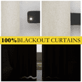 thumbnail image 6 of NICETOWN Natural Textured Linen 100% Blackout Curtains for Living Room 84 inches Long 52" Wide, 2 Panels, Energy Saving Noise Reduction Window Treatment Curtains with White Liner, 6 of 9