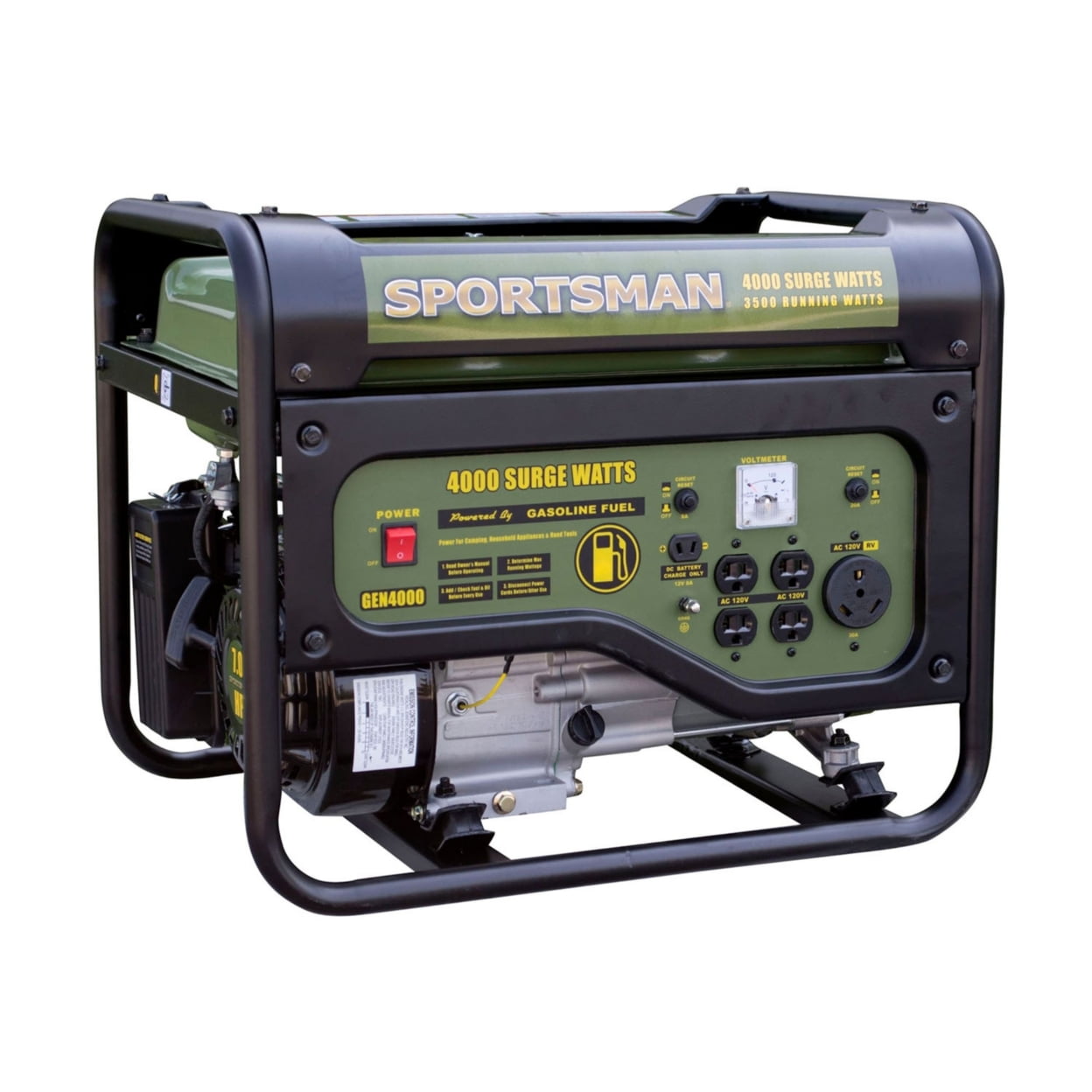 wasserette een miljoen Microcomputer Sportsman Gasoline 4000W Portable Generator - Walmart.com