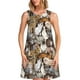 thumbnail image 1 of Fotbe Cut Cats Vestido de Verano sin Mangas para Mujer – Vestido Midi Línea A, Estilo Camiseta Floral, Vestido Playero Casual y Fluido, 1 of 7