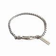 thumbnail image 1 of Knotted, adjustable link bracelet made of silver with a charm, 1 of 5