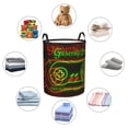thumbnail image 6 of XMXY Round Laundry Basket Organizer, Neon Slogan Game Print Red Waterproof Collapsible Dirty Clothes Basket Laundry Hamper, Medium Size, 6 of 8