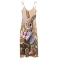 thumbnail image 5 of Easter Bunnies Rabbits Sleeveless Dress Women's Luxury Party Dress Birthday Dresses for Women, 5 of 7