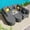 Gray, variant on 7 Pieces Large Size Outdoor Wicker Sofa Set, Rattan Conservation Sectional Free Combination, Patio Furniture With 2 Coffee Table And Pillows For Garden And Deck, Beige,Gray