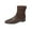 Brown, variant on Womens Ankle Booties, Casual 2025 Fall Potined Toe Stylish Leather Boots Brown 6.5