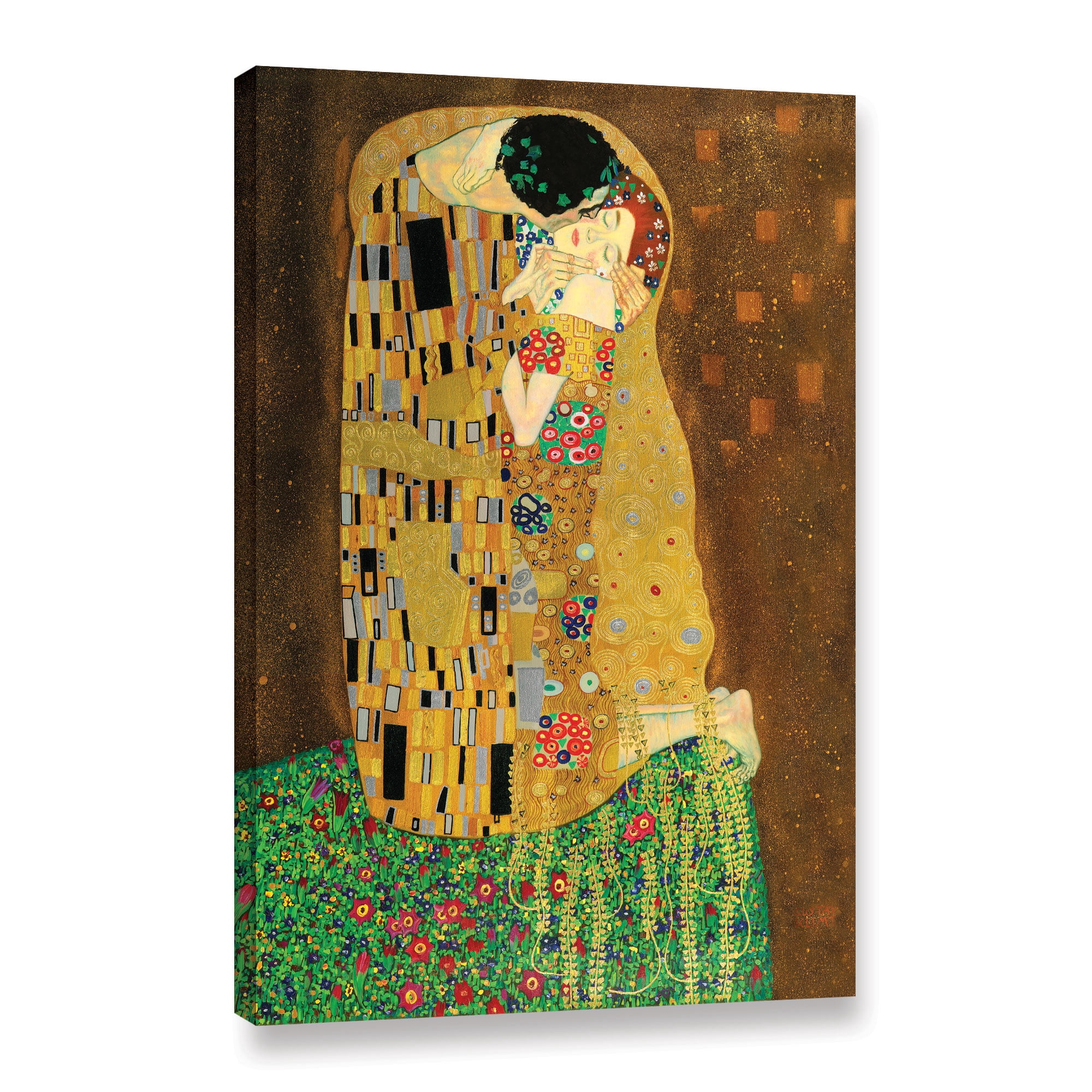 Gustav Klimt "The Kiss" Gallery-Wrapped Canvas