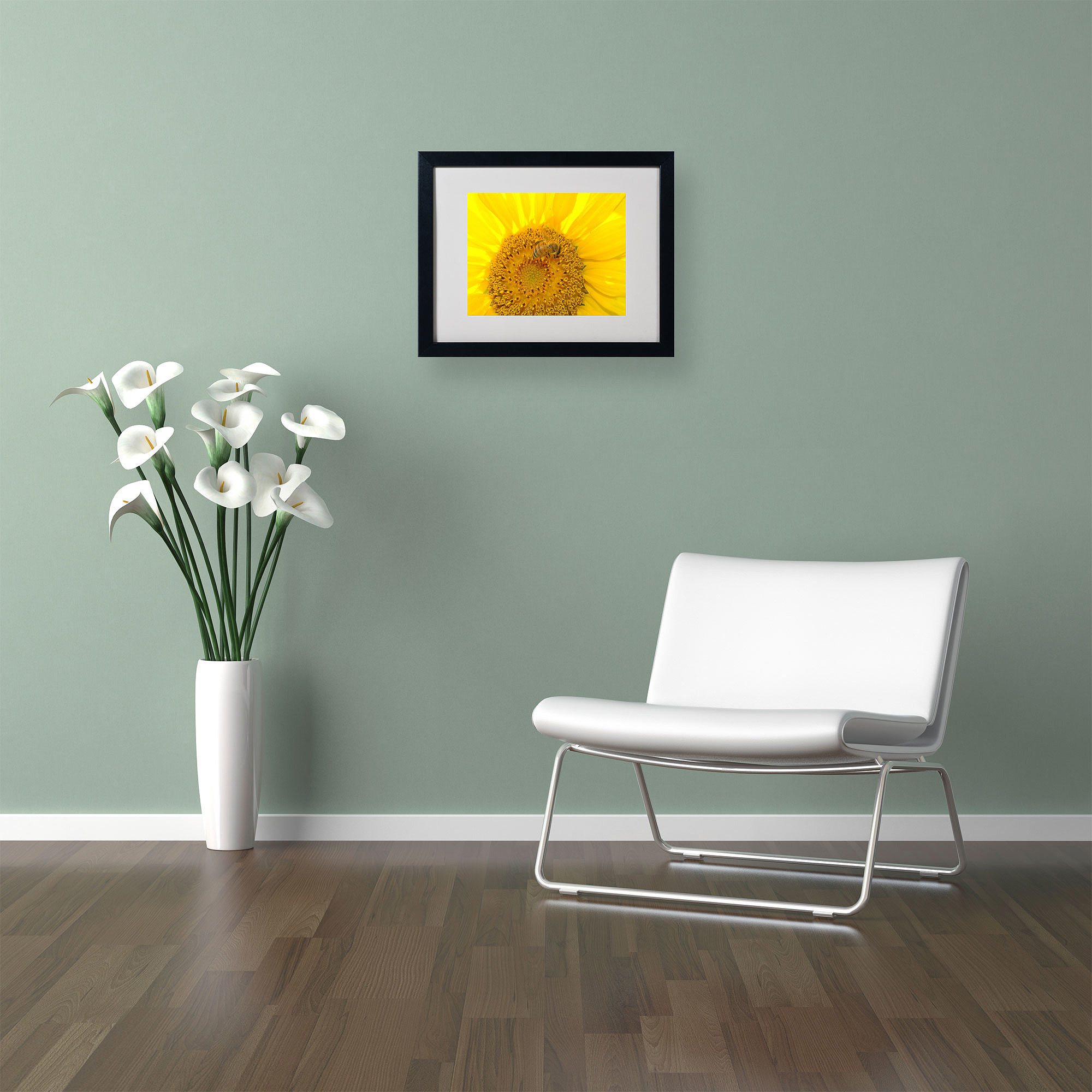 Trademark Fine Art "Honey-Maker" by Monica Fleet, Black Frame