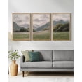 thumbnail image 7 of Drsoum Vintage Landscape 24x36in Brown Framed Wall Art Mountain Range Retro Classic Farmhouse Paints Rustic, 7 of 7