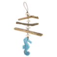 thumbnail image 1 of Driftwood Garland w/ Seahorse & White Stone 20" Blue | #lis3101050, 1 of 1