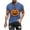 Blue, variant on T-shirts for Men Halloween Ghost Pumpkin T-shirt Short Sleeved Printed Round Neck Blouses Army Green XXXL Mens Tops