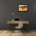 thumbnail image 3 of Remington, Frederic 24x18 Black Modern Framed Museum Art Print Titled - Coming And Going Of The Pony Express, 3 of 4