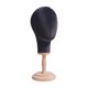 thumbnail image 1 of Cabeza de maniquí con soporte para exhibición de pelucas, circunferencia de la cabeza: 54 cm (16,34 pulgadas), uso versátil para peluquería doméstica, negro, 1 of 8