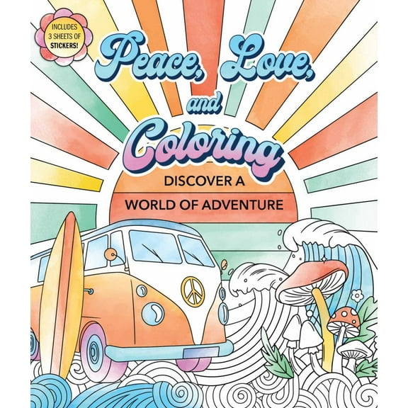 EDITORS OF THUNDER BAY PR: Peace, Love, and Coloring, 86 pages (Paperback)