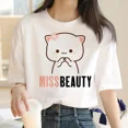 thumbnail image 3 of Camiseta con estampado de melocotón y Goma para mujer, camisetas divertidas de Manga, ropa japonesa Y2k, 3 of 4