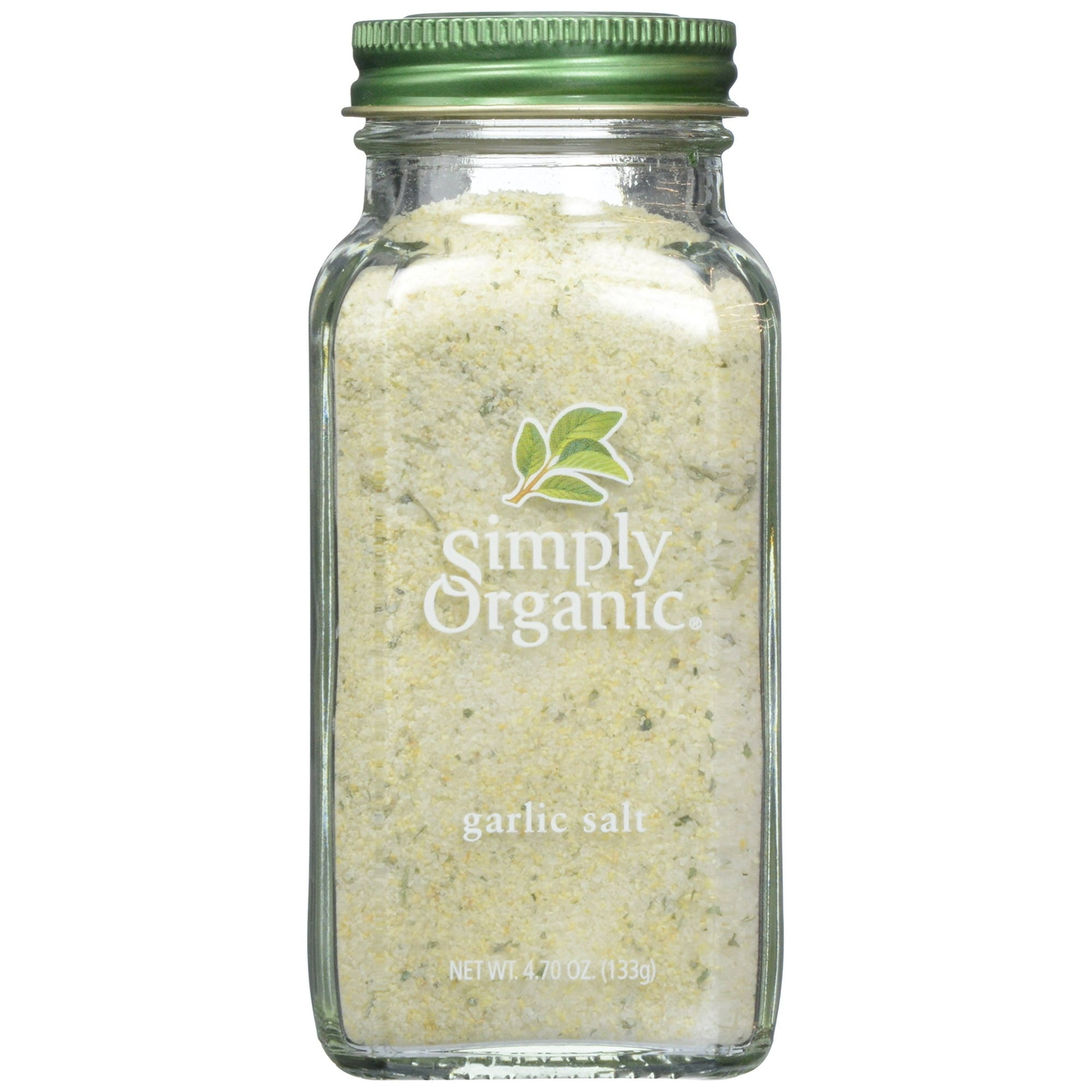 Simply Organic Garlic Salt Certified USDA Organic, Kosher 4.7oz (4 Pack)