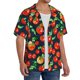 thumbnail image 2 of Fotbe Tomatoes Camisa Estampada de Manga Corta para Hombre, Casual de Verano, Estilo Playero, Sin Arrugas-4X-Large, 2 of 5