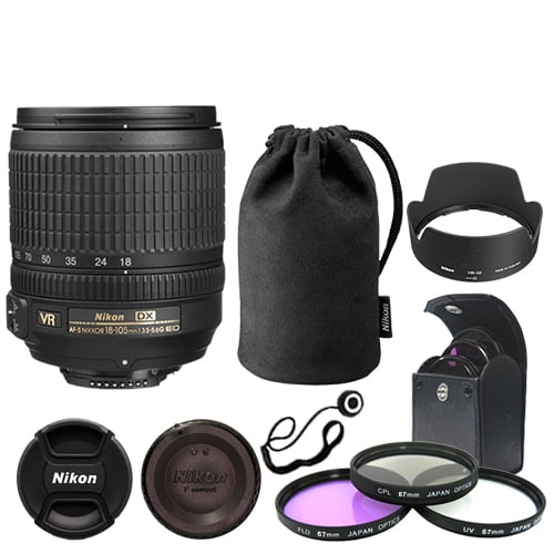 Nikon Af S Dx Nikkor 18 105mm F 3 5 5 6g Ed Vr Lens Deluxe Accessory Kit Walmart Com Walmart Com Nikon Af S Dx Nikkor 18 105mm F 3 5 5 6g Ed Vr Lens Deluxe Accessory Kit Walmart Com Walmart Com