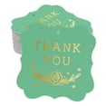 thumbnail image 1 of Inkdotpot Pack Of 50 Real Gold Foil Bracket Shape Paper Tags Thank You Bridal Shower Favor Hang Tags, 1 of 6