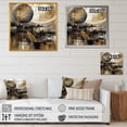 thumbnail image 4 of Designart "Exploring The Evolving Golden Moon II" Landscape Modern Canvas Art Print, 4 of 5