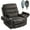 Dark Charcoal Grey Chenille, variant on Oversized Recliner Chair 27-inch Wide Seat with Extended Footrest - Power Lift Chair for Elderly with Heat Massage - Flip Arm Storage Cup Holders 350 lbs