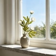 thumbnail image 4 of MMJ Artificial Peony Flower White Faux Peony Branch 28in for Vase Table Centerpiece Wedding Party Home Sofa Display, 4 of 6