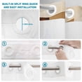 thumbnail image 3 of No Hook Shower Curtain with Built-in Rings - Vintage Brown Color Blocks Washable Waterproof Fabric Bathroom Curtains for Hotel,Rentals, Stall 36 X 72 Inch , Abstract Graffiti Art Modern, 3 of 9