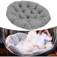 thumbnail image 6 of SLGHLSAHG Papasan Chair Cushion 20inch Egg Chair Cushion (Only Cushion) Multifunctional Garden Chair Mat for Rocking Chair Seats Sturdy, Dark Gray A28462, 6 of 7