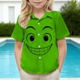 thumbnail image 6 of Piuwrlz Green Short Shirts Sleeve Teen Boys Graphic polo Pocket Pullover T Shirts Green Size 14 Years, 6 of 9