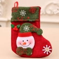 thumbnail image 3 of Bolsas de Navidad con estampado de copos de nieve, embalaje de regalo, calcetines de Papá Noel, bolsa de regalo, colgante de Navidad para fiesta Kits de decoración para fiestas Muñeco de nieve Cateissary HA069609-02, 3 of 6