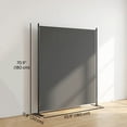 thumbnail image 3 of Outsunny Freestanding Outdoor Privacy Screen, Privacy Panel, Dark Grey, 3 of 10