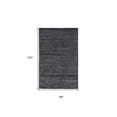 thumbnail image 4 of 8' X 10' Gray And Black Striped Hand Woven Area Rug, 4 of 10