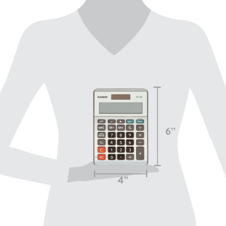 Casio MS-80 8-Digit Desktop Calculator - Walmart.com Casio MS-80 8-Digit Desktop Calculator - Walmart.com