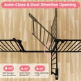 thumbnail image 4 of Baby Safety Gate, Dog Playpen 6Panels 149" Pet Gate Extra Wide 30" Tall House Doorways Fireplace, Black, 4 of 8