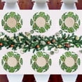 thumbnail image 7 of Ryvnso Palm Tropical Leaf Round Plate Mats Dining Table Placemat Set of 4 for Holiday Decoration, 7 of 7