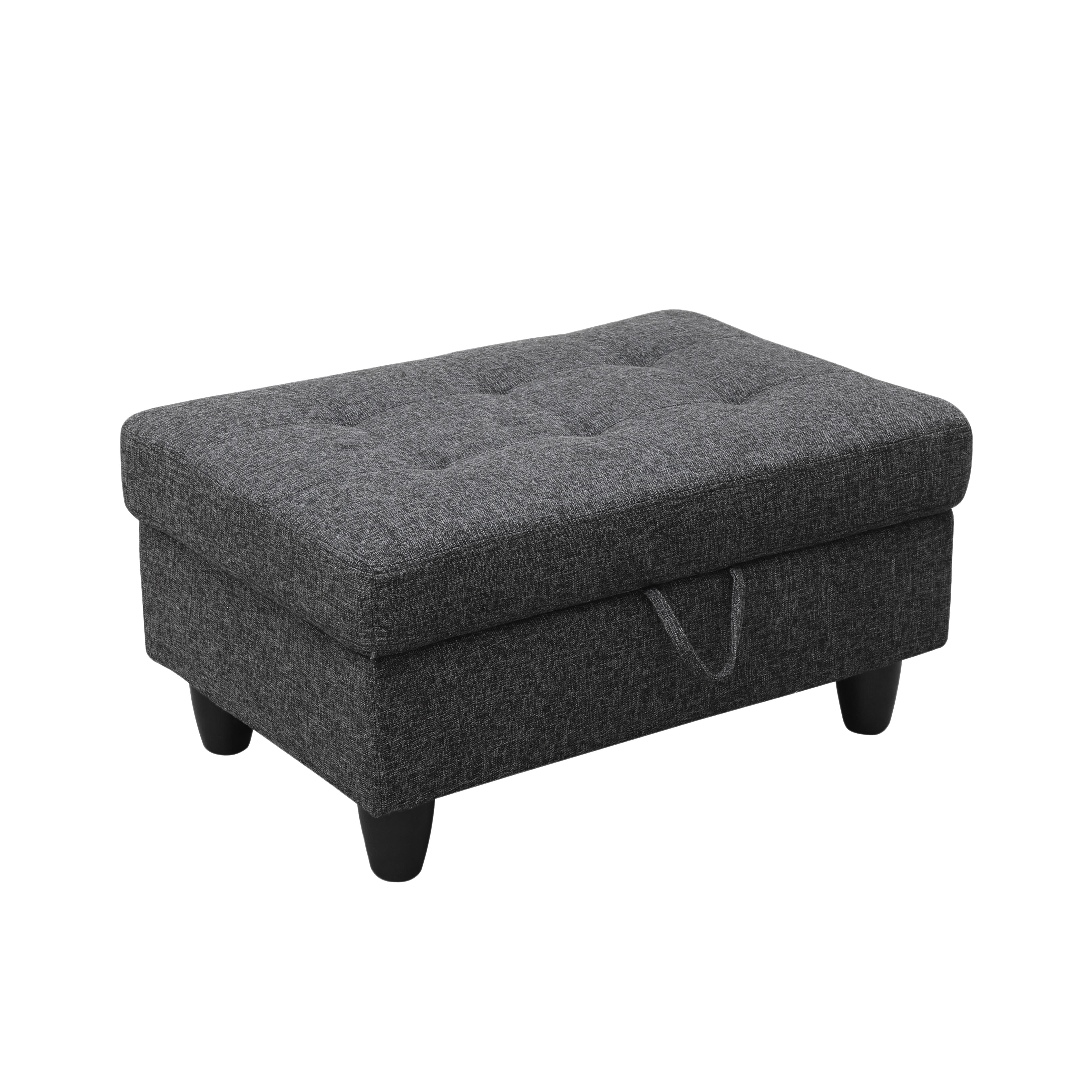 MAYEERTY Sofa Ottoman Footrest with Storage, Multi-Variant Foot Stool for Home, Bedroom, Living Room